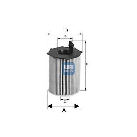 UFI oil filter code 25.037.00