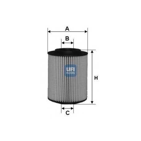 Buy UFI oil filter code 25.050.00 auto parts shop online at best price