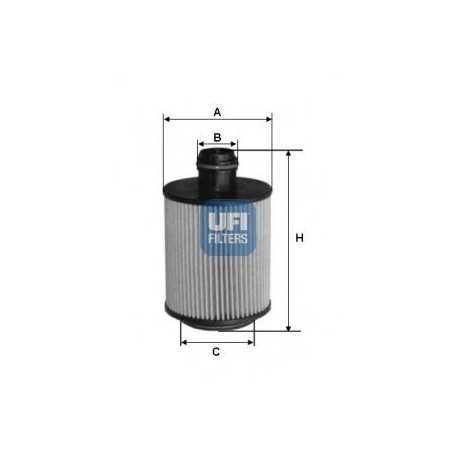 Filtre à huile UFI code 25.061.00