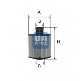 Filtre à huile UFI code 25.083.00