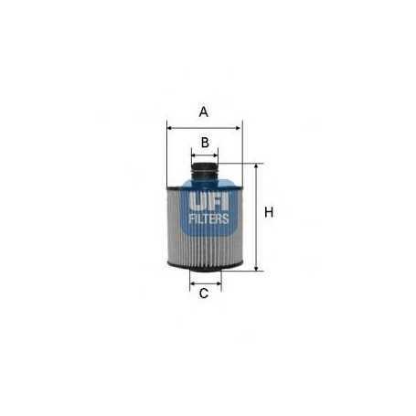 Filtro de aceite UFI código 25.083.00