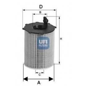UFI oil filter code 25.084.00