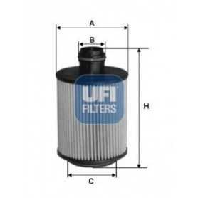 Filtro de aceite UFI código 25.088.00