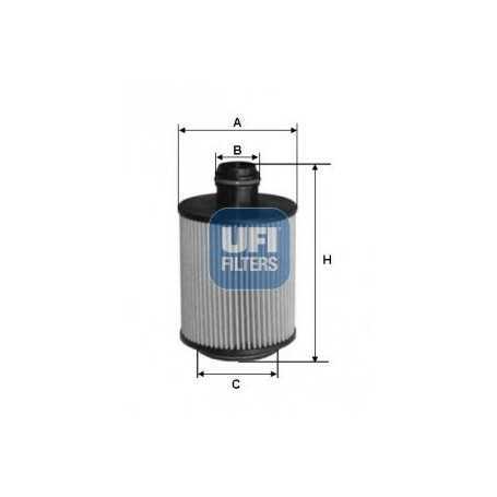 Filtre à huile UFI code 25.112.00