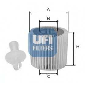 UFI oil filter code 25.116.00