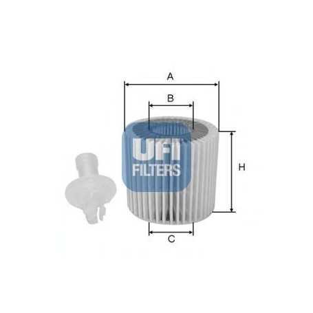 Comprar Filtro de aceite UFI código 25.116.00  tienda online de autopartes al mejor precio