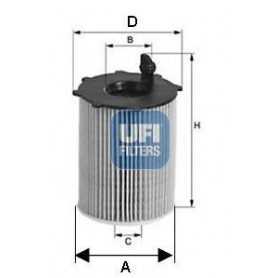 UFI oil filter code 25.141.00