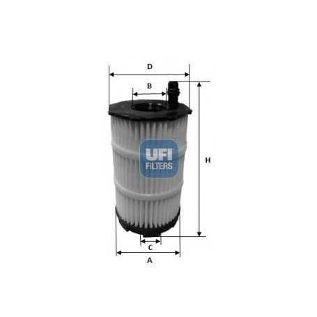 Filtre à huile UFI code 25.143.00