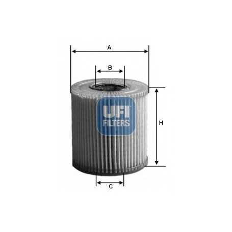 Buy UFI oil filter code 25.152.00 auto parts shop online at best price
