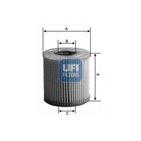 Buy UFI oil filter code 25.166.00 auto parts shop online at best price