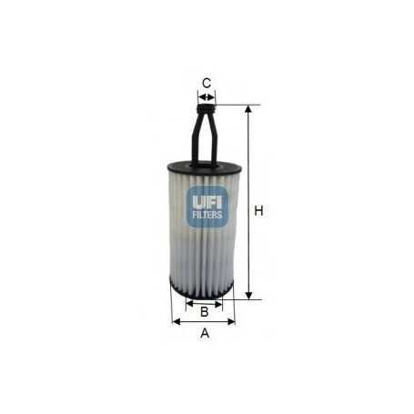 Buy UFI oil filter code 25.172.00 auto parts shop online at best price