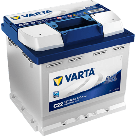 Varta C22 Blue Dynamic battery 552400047 12 V 52 AH 470 C22