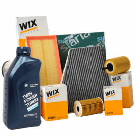 Coupon Serie 3 (E90) 316 d KW 85 from 07/2009 with 3 Filters WIX FILTERS WF8446 WL7474A WA9601 5 LT 5w30 Twin Power LL04