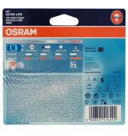 OSRAM ULTRA LIFE H7 Lampada alogena per proiettori 64210ULT-02B - lunga durata - in Blister doppio