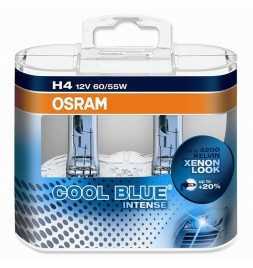 OSRAM COOL BLUE INTENSE H4 Lampada alogena per proiettori 64193CBI-HCB 4200K e 20% di luce in più - confezione Duobox