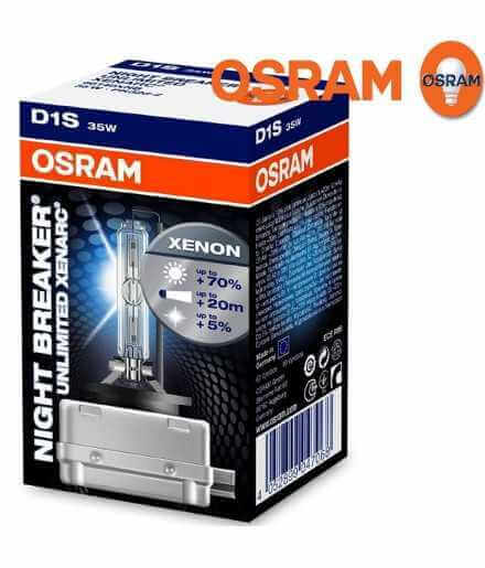 OSRAM XENARC NIGHT BREAKER UNLIMITED D1S Lampe de projecteur au xénon 66140XNB 70% plus de lumière 1