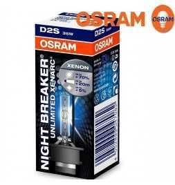 Buy OSRAM XENARC NIGHT BREAKER UNLIMITED D2S Xenon projector lamp 66240XNB 70% more light auto parts shop online at best price