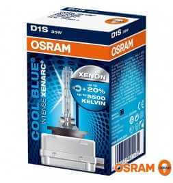 OSRAM XENARC COOL BLUE INTENSE D1S Lampada per proiettori allo Xeno - 20% di luce in più - Confezione singola