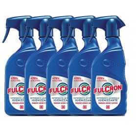 Fulcron Detergente Universale Igienizzante rimuove germi e batteri 5 FLACONI