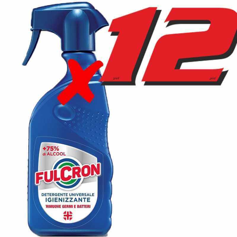Fulcron Detergente Universale Igienizzante rimuove germi e batteri