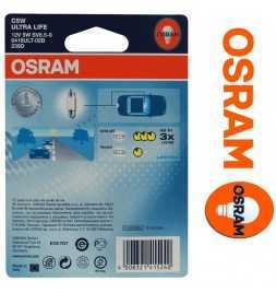 OSRAM ULTRA LIFE C5W lampada ausiliaria alogena 6418ULT lunga durata in Blister doppio