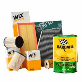 Coupon Series 3 (E46) 318 d KW 85 from 03/2003 with 3 Filters WIX FILTERS WF8314 WL7303 WA6573 5 LT 5w30 Technos XFS AV504