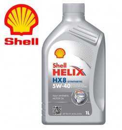 Shell Helix HX8 Synthetic 5W-40 (SN/CF, A3/B4, MB229.3) Latta da 1 litro