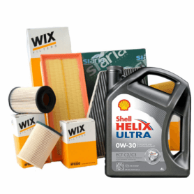 Coupon Series 3 (E90) 316 d KW 85 from 07/2009 with 3 Filters WIX FILTERS WF8496 WL7474A WA9601 5 LT 0W30 Helix Ultra ECT C2