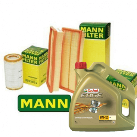 Buy Coupon Series 5 518 d KW 105 from 01/2013 with 3 MANN-FILTER Filters WK5002x HU6004x C51001 5LT 5w30 Castrol Edge LL04 au...