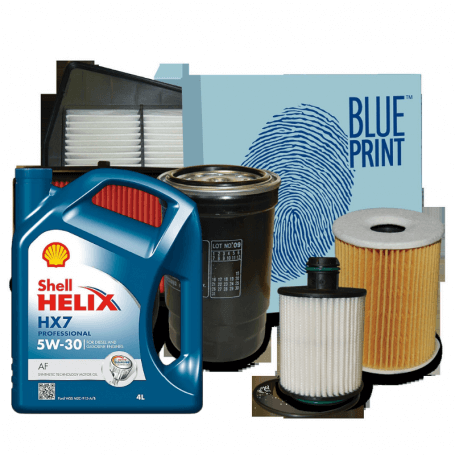 Buy Coupon TRANSIT Box 2.2 TDCi KW 81 04/2006 with 3 BLUE PRINT Filters ADF122315 ADF122102 ADN12255 5LT 5W30 Helix HX7 AF au...
