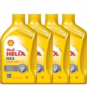 Comprar Aceite de motor 15w40 Shell Helix HX5 SN Multigrado 4L litros Motores de gasolina y diésel  tienda online de autopart...