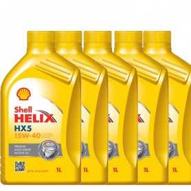 Comprar Aceite de motor 15w40 Shell Helix HX5 SN Multigrado 5L Litros Motores gasolina y diésel  tienda online de autopartes ...