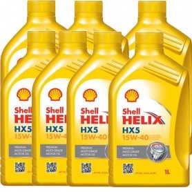 Comprar Aceite de motor 15w40 Shell Helix HX5 SN Multigrado 7L Litros Motores gasolina y diésel  tienda online de autopartes ...