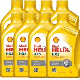 Comprar Aceite de motor 15w40 Shell Helix HX5 SN Multigrade 8L Litros Motores de gasolina y diésel  tienda online de autopart...