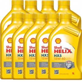 Comprar Aceite de motor 15w40 Shell Helix HX5 SN Multigrado 9L litros Motores de gasolina y diésel  tienda online de autopart...
