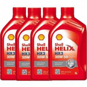 Comprar OLIO MOTORE Shell Helix HX3 20W50 Multigrado (SL/CF) 4L litri Motori Benzina e Diesel  tienda online de autopartes al...