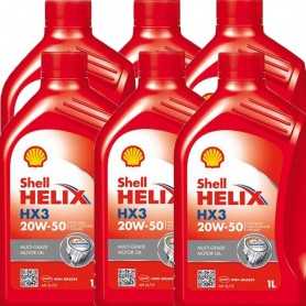 Comprar OLIO MOTORE Shell Helix HX3 20W50 Multigrado (SL/CF) 6L litri Motori Benzina e Diesel  tienda online de autopartes al...