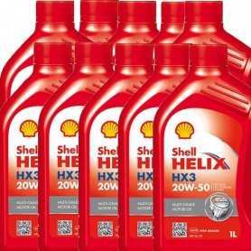 OLIO MOTORE Shell Helix HX3 20W50 Multigrado (SL/CF) 10L litri Motori Benzina e Diesel