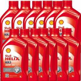 Comprar OLIO MOTORE Shell Helix HX3 20W50 Multigrado (SL/CF) 12L litri Motori Benzina e Diesel  tienda online de autopartes a...