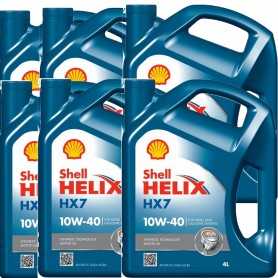 Comprar OLIO MOTORE AUTO - Shell Helix HX7 10W40 - 24 L Litri  tienda online de autopartes al mejor precio