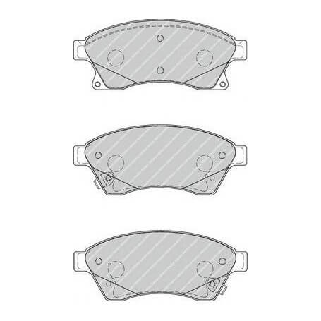 FERODO brake pads kit code FDB4262