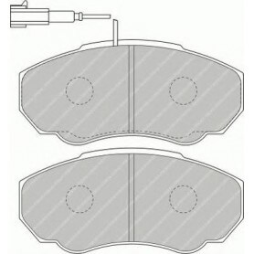 Kit plaquettes de frein FERODO code FVR1478