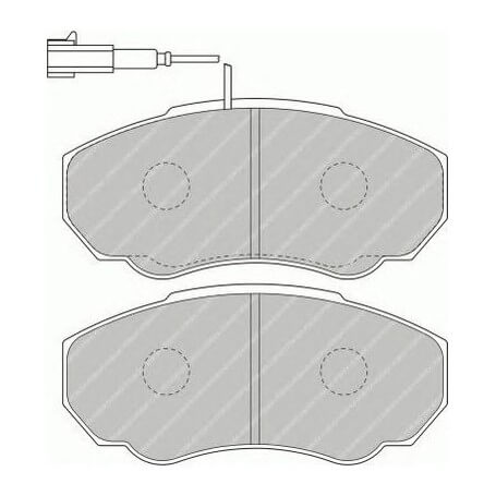 Brake pads kit FERODO code FVR1478