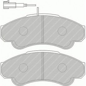 Kit plaquettes de frein FERODO code FVR1479