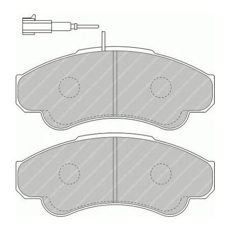 Brake pads kit FERODO code FVR1479
