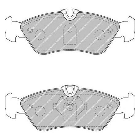 Brake pads kit FERODO code FVR1876