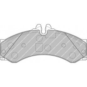 Brake pads kit FERODO code FVR1879