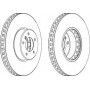 Buy Brake Disc FERODO code DDF1867C-1 auto parts shop online at best price