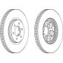 Buy Brake Disc FERODO code DDF1902 auto parts shop online at best price
