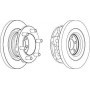 Buy Brake Disc FERODO code FCR313A auto parts shop online at best price